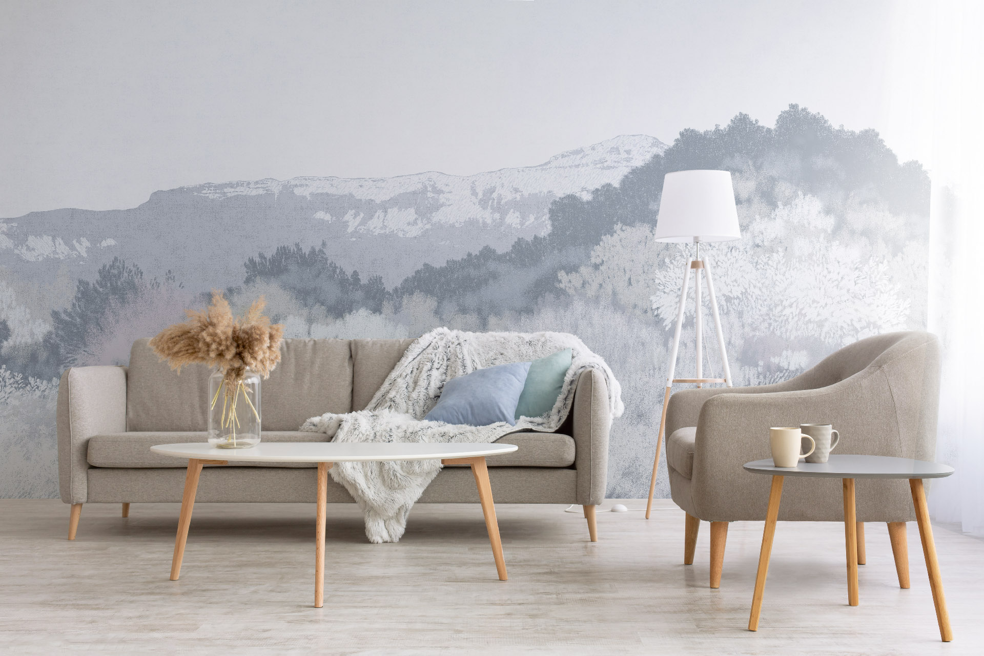 Панно Loymina Пейзаж 2 Степь ART17 001 3×7 фото в интерьере